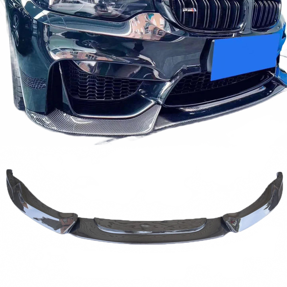 Custom Carbon Fiber V-Style Front Splitter Lip For Bmw F80 M3, F82, F83 M4 313036473473