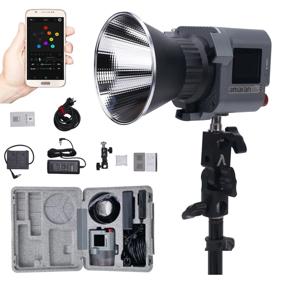 Aputure Amaran 60X S & 60D S Cob Led Video - Bi-Color 2700K-6500K, 65W With App Control For Studio Photography Light 313086632622