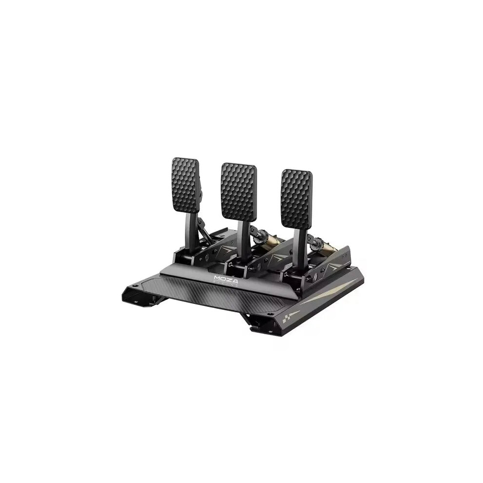 Moza Racing Crp2 Load Cell Pedals - Sleek Design With Cnc Aerospace-Grade Aluminum & Carbon Fiber Heel Plate 711181477238