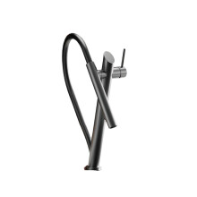 Aitana Luxury Black Brass Kitchen Faucet with Pull-Out Design & Dual Control - Magnetic Suction, Cold & Hot 2-Function Sink Tap