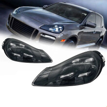 Koplampunit met LED-dagrijverlichting en dynamische richtingaanwijzers voor Porsche Cayenne 957 (2007-2010) - Upgrade naar LED-koplampen