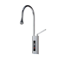 Rose Gold Chrome Gunmetal White Black Pull-Out Faucet with Temperature Display for Kitchen & Bathroom Sinks