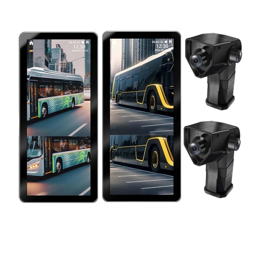 10-Inch Touch Screen Vehicle Dvr With Dual Lens & Night Vision Rear Camera For Trucks & Buses 313108897855