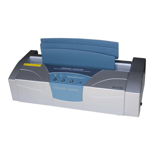DC 2180 A4 Automatic Hot Melt Binding Machine - 40mm Adhesive Binder for Documents, Books, and Reports