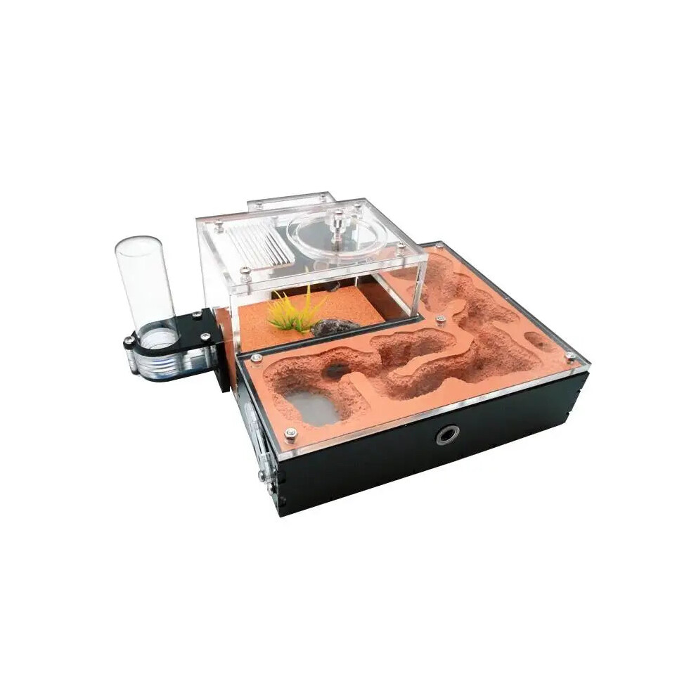Ant Farm Mini Cc With External Water Tower - Moisturizing Anthill Castle For Pet Ant Queen Breeding And Nesting Yellow 705353954511