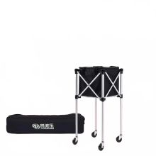 Aluminum Alloy Foldable Tennis Ball Cart with 360Â Casters - Easy Pickup Collector