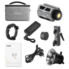 Synco Colbor CL100X Bi-Color COB Light: Adjustable 2700K-6500K for Studio & Live Streaming