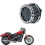Chrome CNC Cut See-Through Air Filter Intake System for Harley Dyna, Softail, Touring Models 1