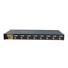 Premium 8-Port USB DVI KVM Switch with Hub - Full Auto, High Resolution 1920x1440 at 60Hz