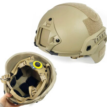 High-Cut XP Ballistic Helmet - UHMW PE Bulletproof MICH 2000B Wendy NIJ IIIA 3A ISO Certified with OCC Dial Liner,