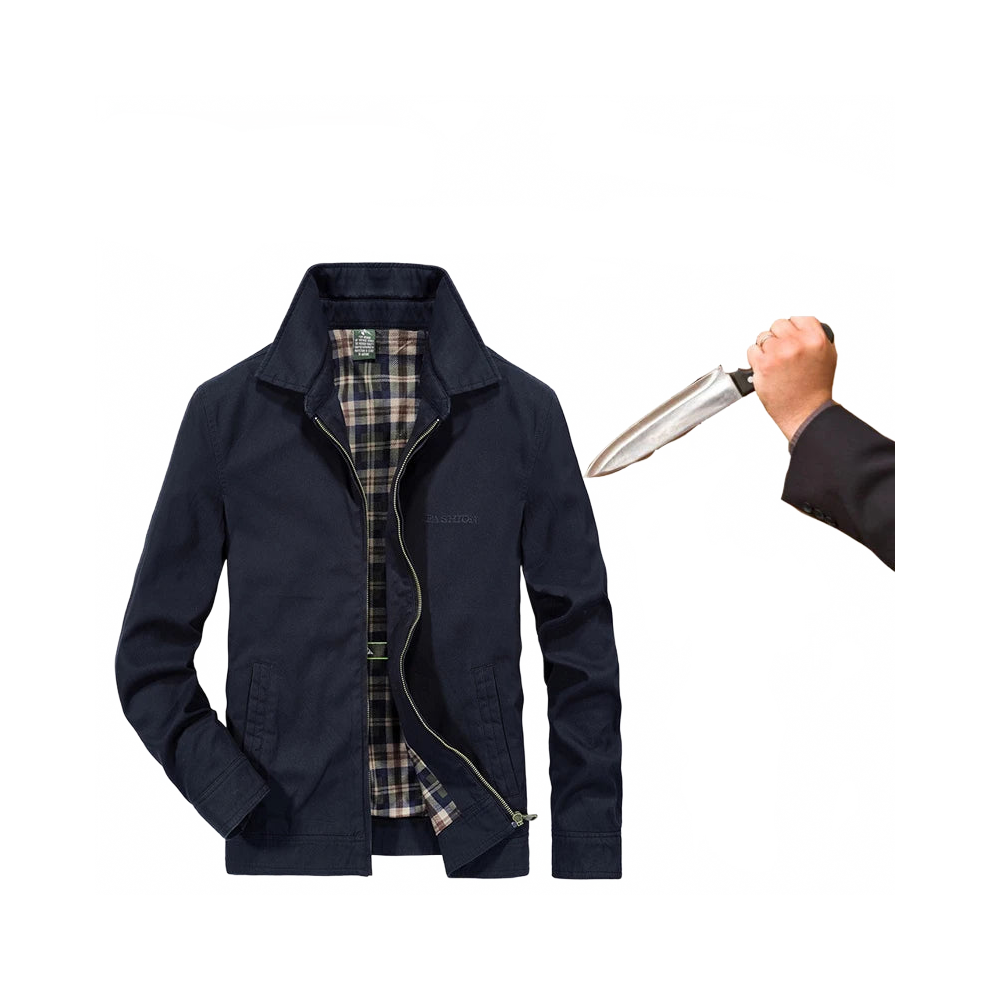 Men's Stab-Proof Tactical Self-Defense Jacket - Flexible, Invisible Cut-Resistant Military Vest 7445031348333