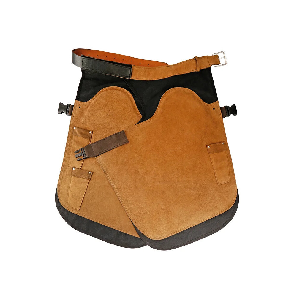 Premium Cowhide Leather Apron For Horse Farriers: Durable Protection For Hoof Care & Horseshoe Repair 711181053791