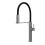 Luxury Black Brass Kitchen Faucet with Magnetic Suction, Dual Function, and Single Handle Dual Control 1