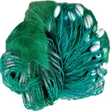 Evergrooked Rapids 3-Layer Monofilament Nylon Fishing Net with Ocean Sinker - Durable Gillnet for Professional Stick Fishing, 5kg & 6kg Options