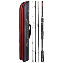 HiStar Assassins Spinning Rod Combo - 2 or 4 Sections, Fuji Reel Seat, DKK SIC Guide, High Carbon Fishing Pole & Wheel Set