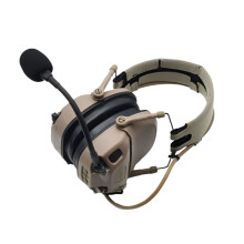 FCS Tactical FMA AMP Dual Channel Noise Reduction Headset with V20/V60 PTT Accessory