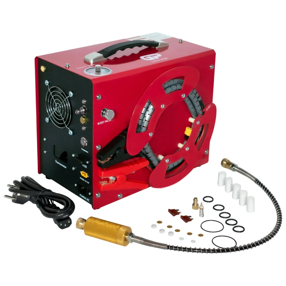 Portable 4500 Psi Pcp Air Compressor With Auto-Stop For Airgun & Diving Tank - Includes Power Adapter 313028064061