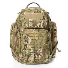 Akmax MIL Medium Rucksack: Molle Tactical Assault Backpack for 3-Day Camping, Hiking, and Bug Out - Multicam Camo