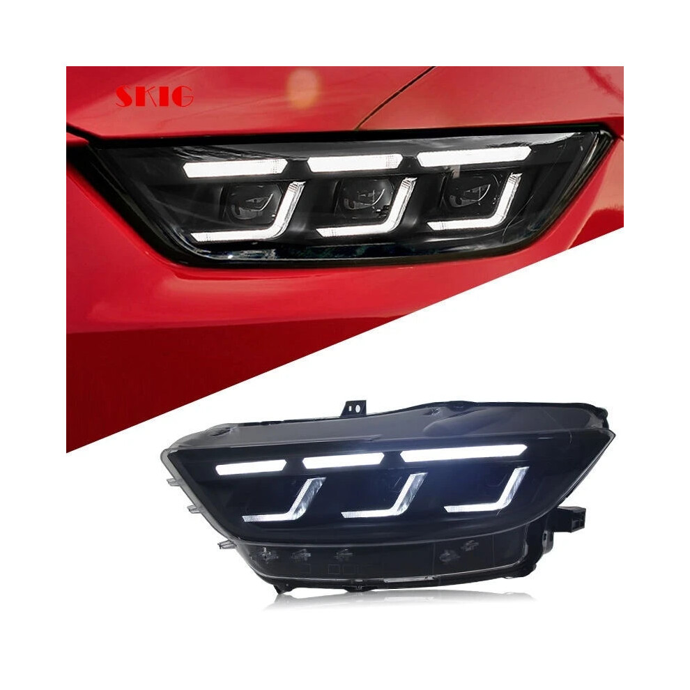 Led Daytime Running & Flow Signal Head Assembly For Ford Mustang 2015-2017 - Rhd/Lhd Compatible Light 313025594509