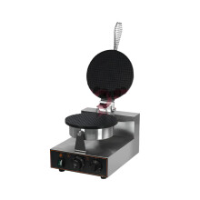 Durable Nonstick 21cm Commercial Ice Cream Cone Maker & Egg Roll Crepe Pan - 1300W for Restaurants & Bakeries