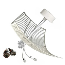 UWB Parabolic Grid Antenna - Long Range Signal Booster for Full Band Coverage, Compatible with ZTE & Huawei 3G/4G/5G (698-6000MHz)