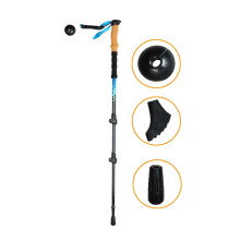 Adjustable 3K Carbon Fiber Trekking Poles with Soft EVA Handle - 3-Section Walking Stick for Outdoor Adventures