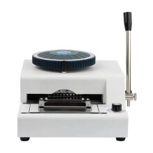 Premium Stainless Steel & Aluminum Manual Embosser for Dog Tags & Cards - 52 Characters