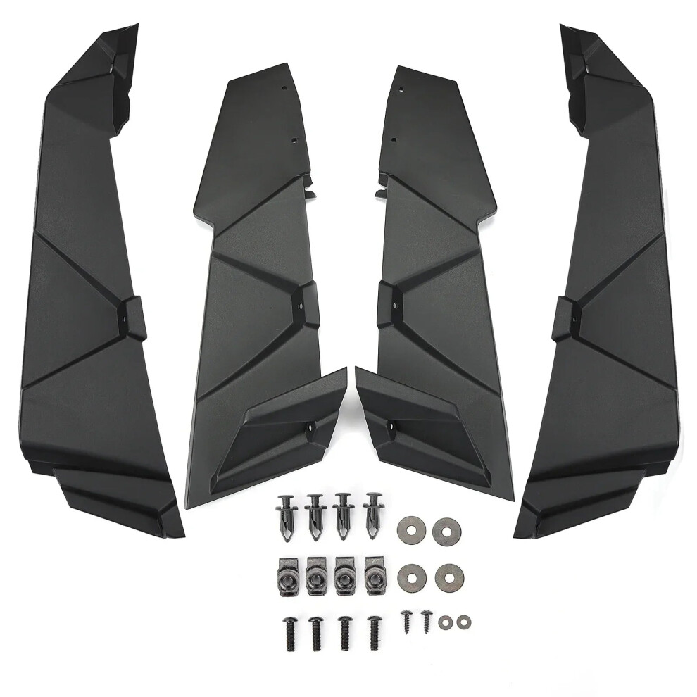 Extended Rear Fender Flares For Polaris Rzr Xp 1000/Xp 4 1000 (2014-2023) - 8.5-Inch Full Mud Guards By Kemimoto 313111719724