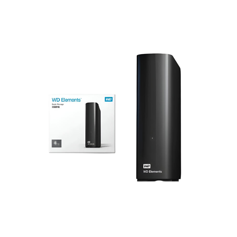 Western Digital Elements Desktop External Hard Drive - Usb 3.0, Plug-And-Play Storage For Pc & Mac (Available In 8Tb, 10Tb, 12Tb, 14Tb, 16Tb, 18Tb) 744759656032