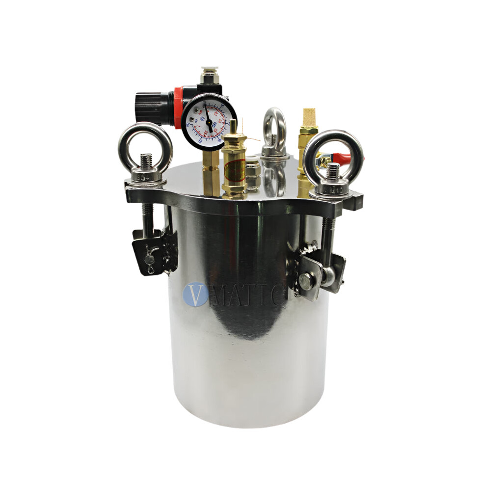 1L Sus304 Stainless Steel Glue Dispensing Pressure Tank With 744110682625