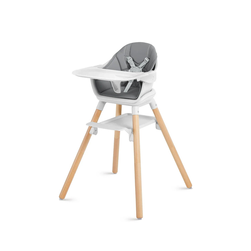 Luxury Adjustable Wooden Baby Feeding High Chair - Multifunctional & Affordable