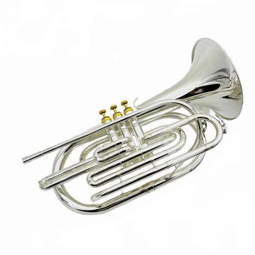 Silver Plated Professional Marching Trombone Bb with Case & Accessories