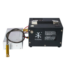 High-Performance Tuxing TXES061 PCP Air Compressor - 4500 PSI, 300 Bar with 12V Transformer for Airgun Rifles & Diving Tanks