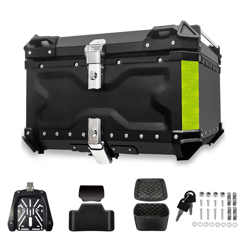 Durable Cnc Aluminum Motorcycle Helmet Box & Rear Luggage Trunk With Lock For Yamaha, Honda, Bmw R1200gs 705353632761