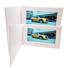Personalized Smart LCD Video Greeting Card with 1080p Color Screen & USB Media Player for Christmas