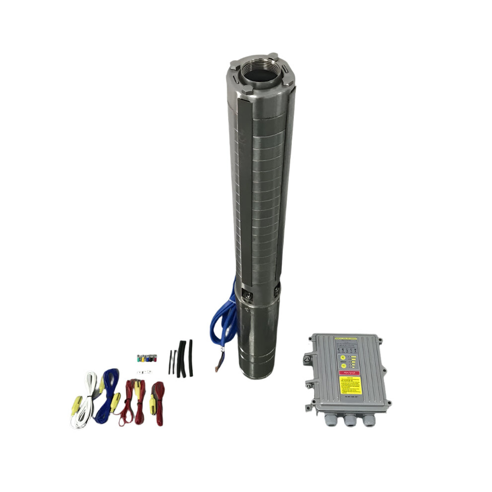 High-Performance 2Hp Solar Submersible Borehole Water Pump - Max Lift 100M, Max Flow 7500L/H, Model 4Ssc7.5/100-D110-1500 7445046131173