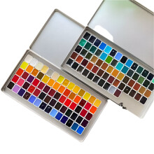 Michael Harding 134-Color Professional Watercolor Paint Set - 1ml Solid Acuarela for Artists & Beginners