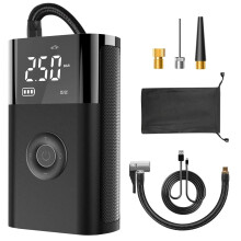 CARsun Wireless Electric Tire Inflator with LED Lamp for Cars, Motorcycles, Bicycles & Balls