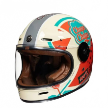 Vintage Full Face Retro Motorcycle Helmet for Men - Torc Moto Motocross Riding Gear, Capacete de Moto 2