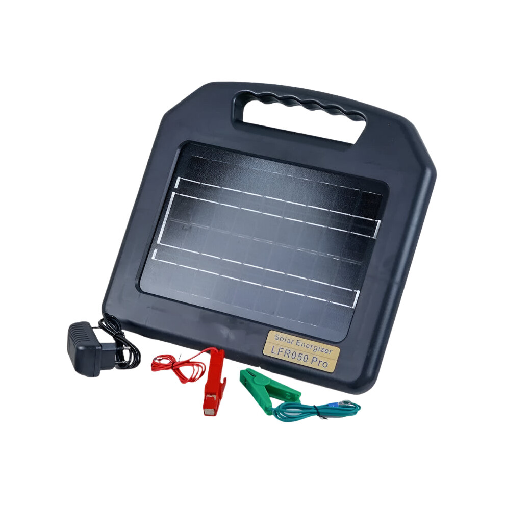 High Voltage Solar-Powered Electric Fence Controller For Livestock And Cattle Fencing - 48Km Range 7445026177115