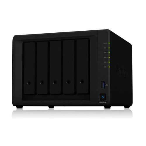 Synology DS1522+ 5-Bay NAS DiskStation - Personal Cloud Storage Server with 8GB RAM, Diskless Model