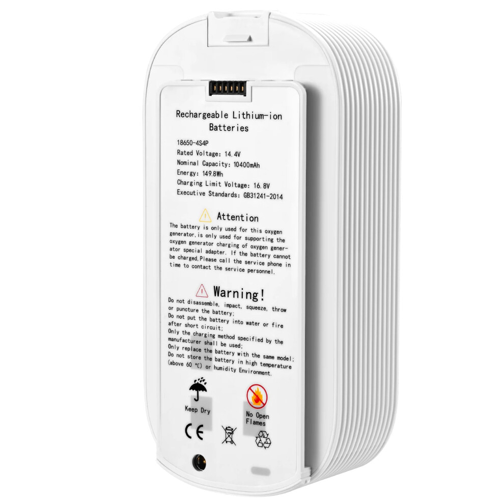 NT 02 Portable Oxygen Concentrator with Long-Lasting 10400mAh Battery