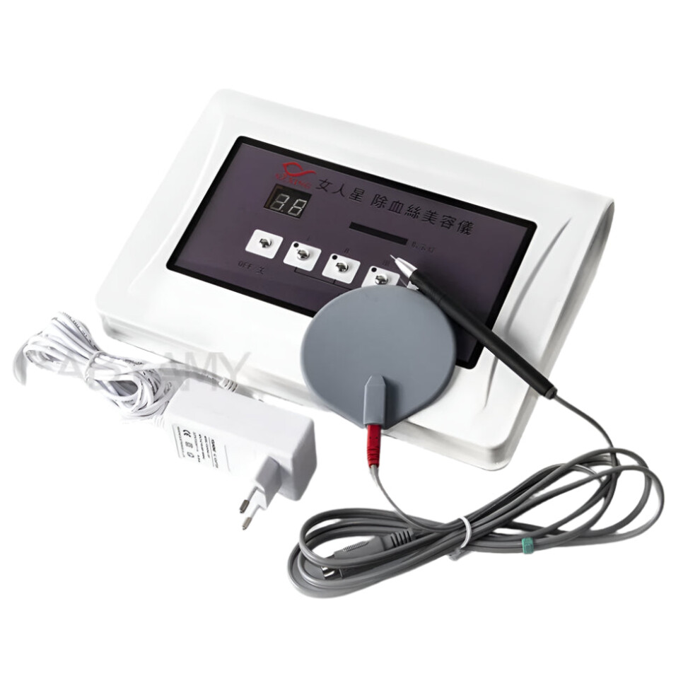 Red Advanced High-Frequency Spider Vein Removal Device For Facial Thread Veins & Blood Vessel Spots - Model 3