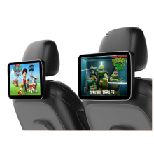 10.1-Inch Full-Screen Car Headrest Monitor with Android 12, 2GB+32GB, FM, WiFi, Bluetooth, CarPlay, & Android Auto for Back Seat Entertainment