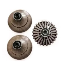 Premium 3-Piece M10 Thread Ã40mm Polishing & Grinding Wheel Set - Grit 0, 1, 2