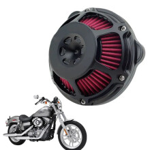 Black CNC Aluminum Air Cleaner Filter Kit for Harley Dyna Softail Touring B Motorcycles