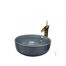 Nordic Ceramic Art Wash Basin with Creative Crackle Glaze - Simple, Elegant Bathroom Sink