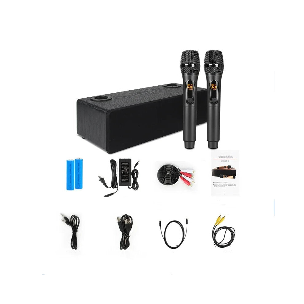 120W High-Power Wireless Karaoke Speaker System With Bluetooth, Tv Compatibility, Home Theater Bookshelf Subwoofer, And Microphone 7445047858819