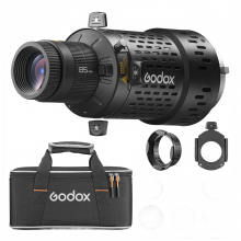 Godox BFP Flash Projection Attachment with 360Â Rotatable Bowens Mount for Precise Spot and Shape Crafting in Studio Flash - Compatible with QT600III