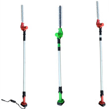 High Reach Electric Hedge Trimmer with Lithium Battery & Backpack Compatibility for Home Gardening